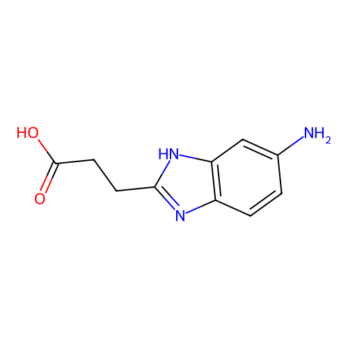 3-(6-amino-1H-benzimidazol-2-yl)propanoic acid structure