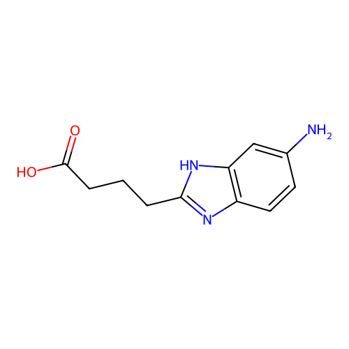 4-(5-amino-1H-benzo[d]imidazol-2-yl)butanoic acid structure
