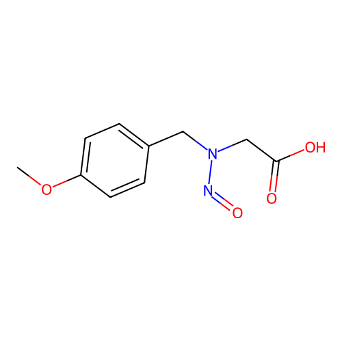 [(4-Methoxybenzyl)(nitroso)amino]acetic acid structure