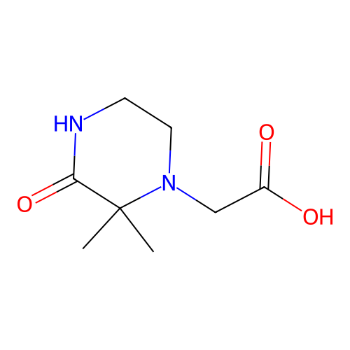 2-(2,2-Dimethyl-3-oxopiperazin-1-yl)acetic acid structure