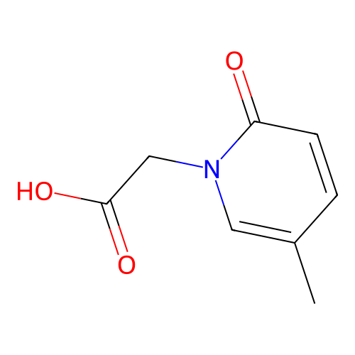 2-(5-Methyl-2-oxo-1,2-dihydropyridin-1-yl)acetic acid structure