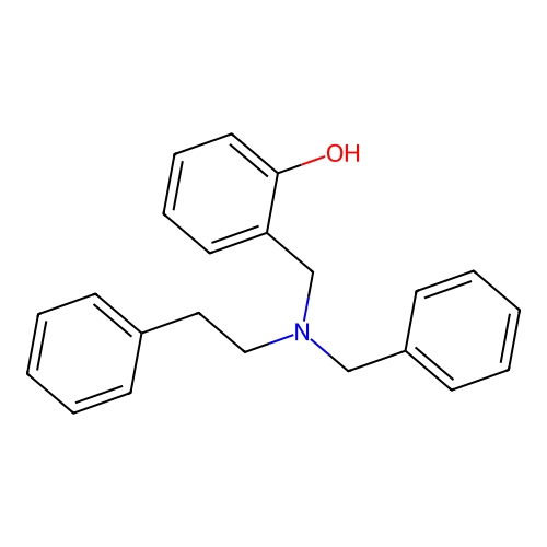 2-{[Benzyl(2-phenylethyl)amino]methyl}phenol structure