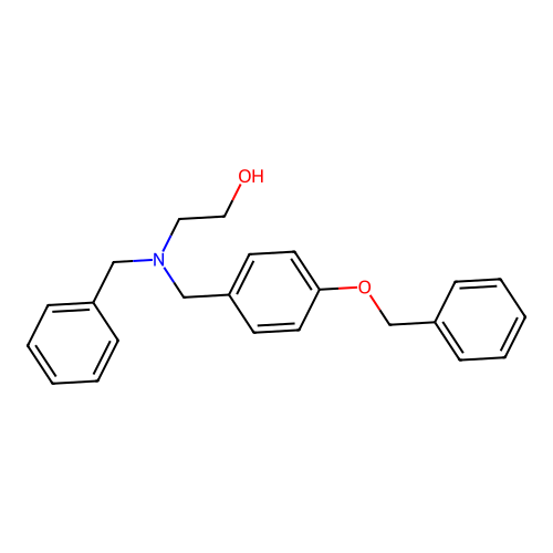 2-{Benzyl[4-(benzyloxy)benzyl]amino}ethanol structure