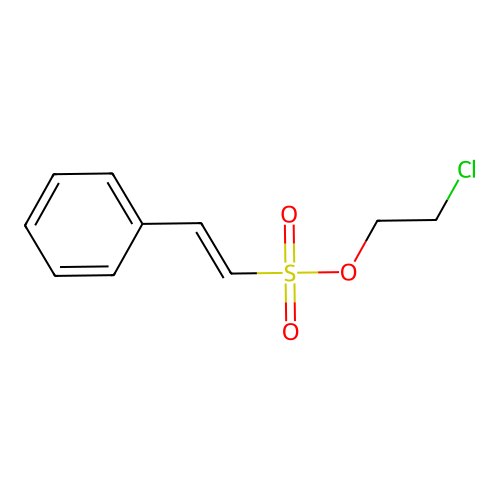 2-Chloroethyl 2-phenylethenesulfonate structure