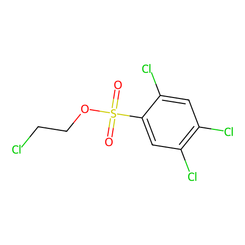 2-Chloroethyl 2,4,5-trichlorobenzene-1-sulfonate structure