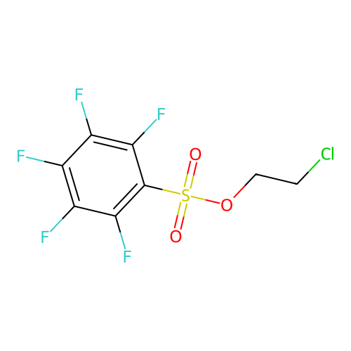 2-Chloroethyl 2,3,4,5,6-pentafluorobenzene-1-sulfonate structure