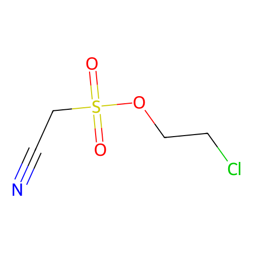 2-Chloroethyl cyanomethanesulfonate structure