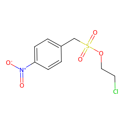 2-Chloroethyl (4-nitrophenyl)methanesulfonate structure