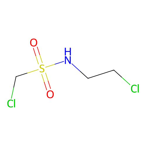 1-chloro-N-(2-chloroethyl)methanesulfonamide structure