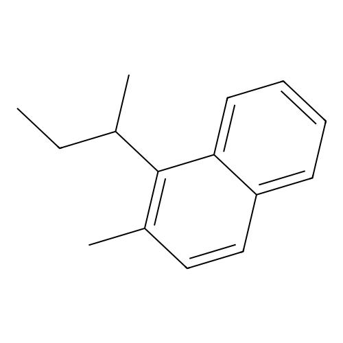 1-Butan-2-yl-2-methylnaphthalene structure