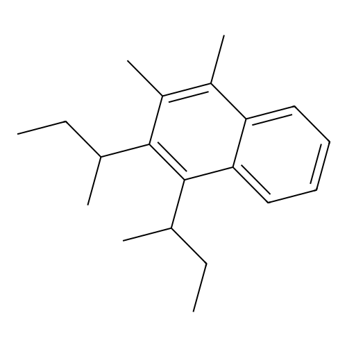 1,2-Di(butan-2-yl)-3,4-dimethylnaphthalene structure