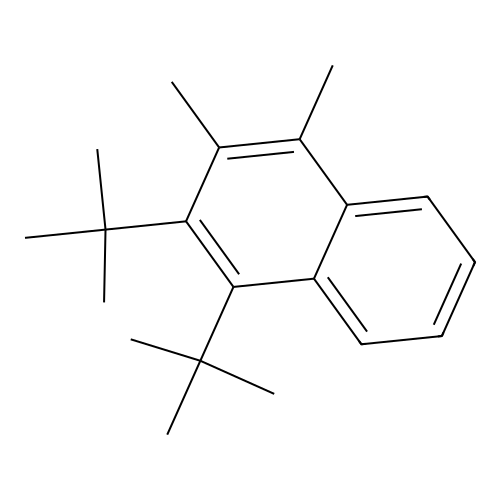 1,2-DI-Tert-butyl-3,4-dimethylnaphthalene structure