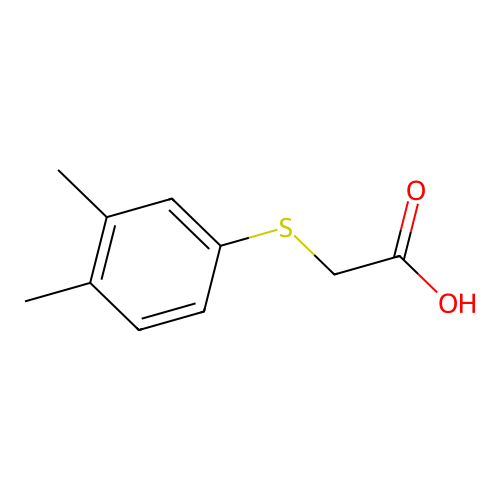 2-[(3,4-Dimethylphenyl)sulfanyl]acetic acid structure