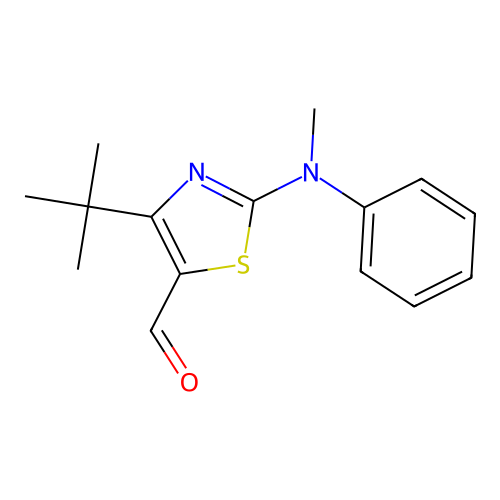 4-Tert-butyl-2-(methylanilino)-1,3-thiazole-5-carbaldehyde structure