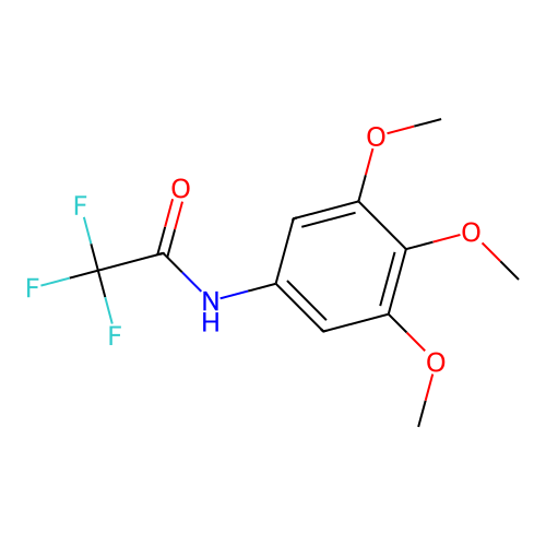2,2,2-trifluoro-N-(3,4,5-trimethoxyphenyl)acetamide structure