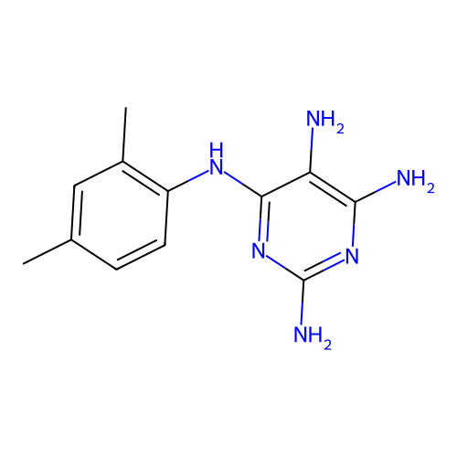 4-N-(2,4-dimethylphenyl)pyrimidine-2,4,5,6-tetramine structure