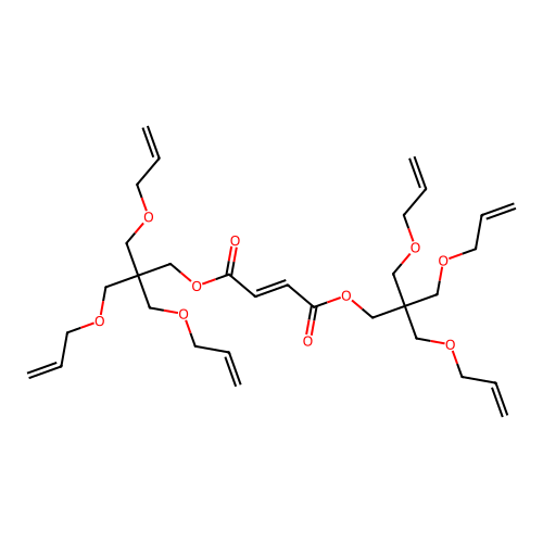 Bis[3-prop-2-enoxy-2,2-bis(prop-2-enoxymethyl)propyl] but-2-enedioate structure