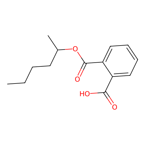 2-Hexan-2-yloxycarbonylbenzoic acid structure