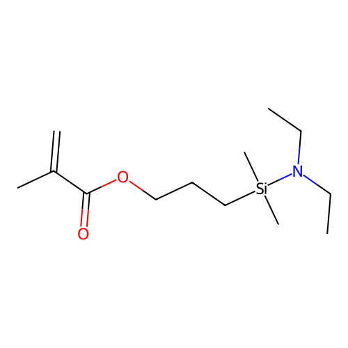 3-((Diethylamino)dimethylsilyl)propyl methacrylate structure