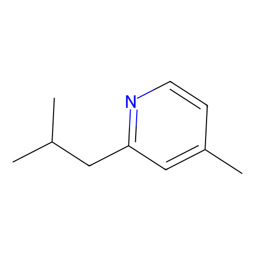 2-Isobutyl-4-methylpyridine structure
