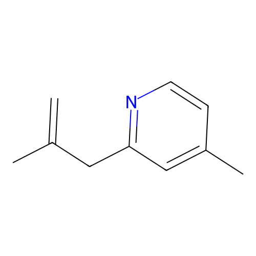4-Methyl-2-(2-methyl-2-propen-1-yl)pyridine structure