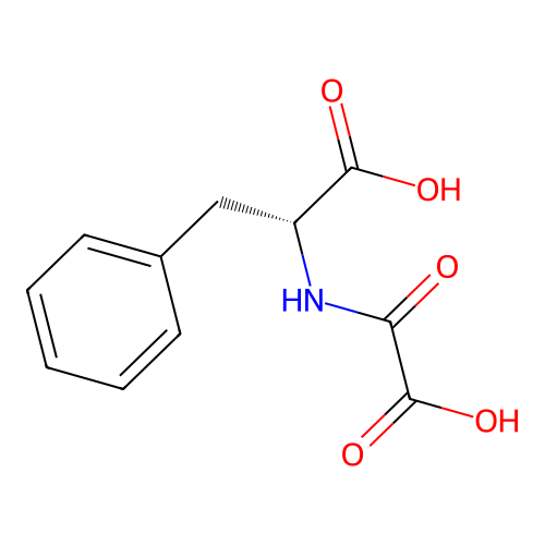 N-(Carboxycarbonyl)-D-phenylalanine structure