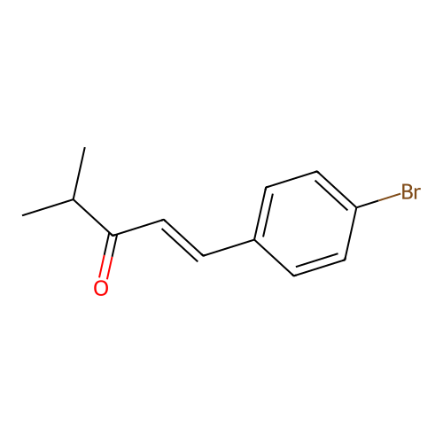 1-(4-Bromo-phenyl)-4-methyl-pent-1-en-3-one structure