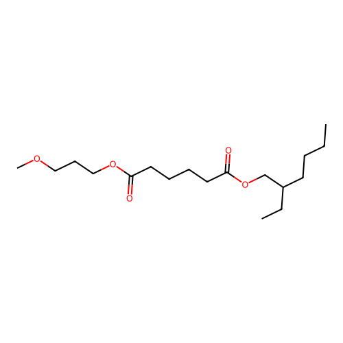 2-Ethylhexyl 3-methoxypropyl adipate structure