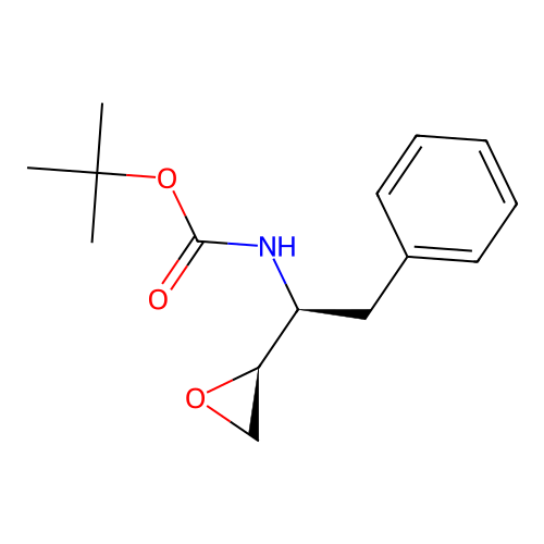 (2S,3S)-(-)-3-tert-Butoxycarbonylamino-1,2-epoxy-4-phenylbutane structure