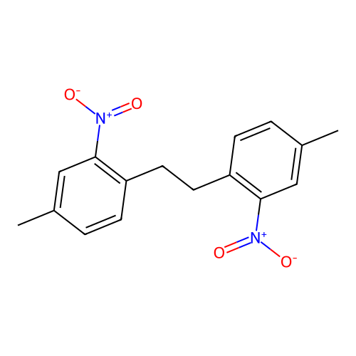 4-Methyl-1-(2-(4-methyl-2-nitrophenyl)ethyl)-2-nitrobenzene structure