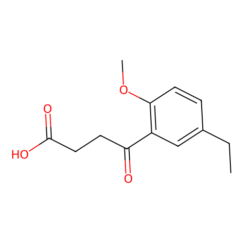 4-(5-Ethyl-2-methoxyphenyl)-4-oxobutanoic acid structure