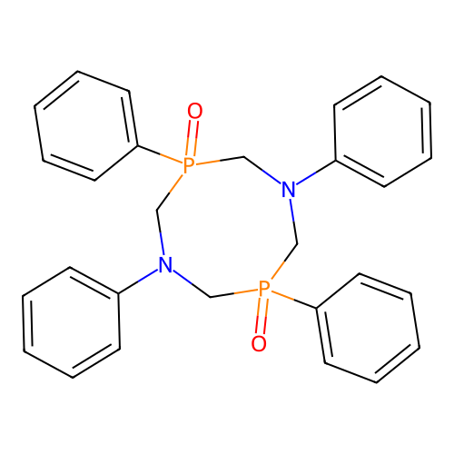 1,5,3,7-Diazadiphosphocine, octahydro-1,3,5,7-tetraphenyl-, 3,7-dioxide structure