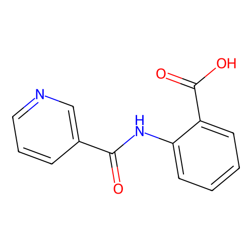 Anthranilic acid, N-nicotinoyl- structure