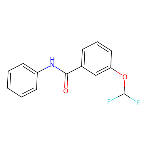 3-(difluoromethoxy)-N-phenylbenzamide structure