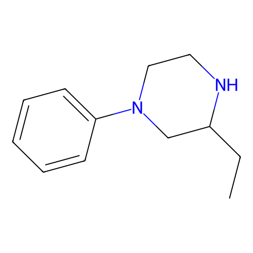 3-Ethyl-1-phenylpiperazine structure