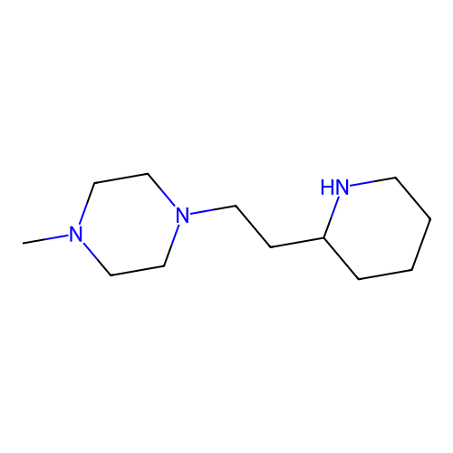 1-Methyl-4-(2-piperidin-2-yl-ethyl)-piperazine structure