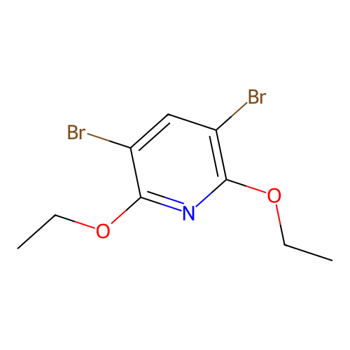 3,5-Dibromo-2,6-diethoxypyridine structure