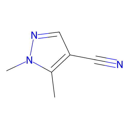 1,5-dimethyl-1H-pyrazole-4-carbonitrile structure