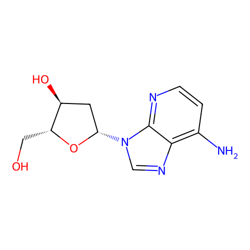 1-Deaza-2'-deoxyadenosine structure