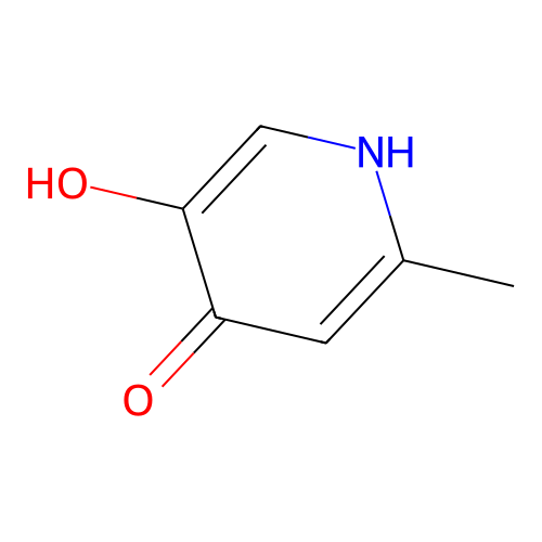 5-hydroxy-2-methylpyridin-4(1H)-one structure