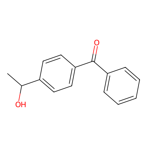 Methanone, [4-(1-hydroxyethyl)phenyl]phenyl- structure