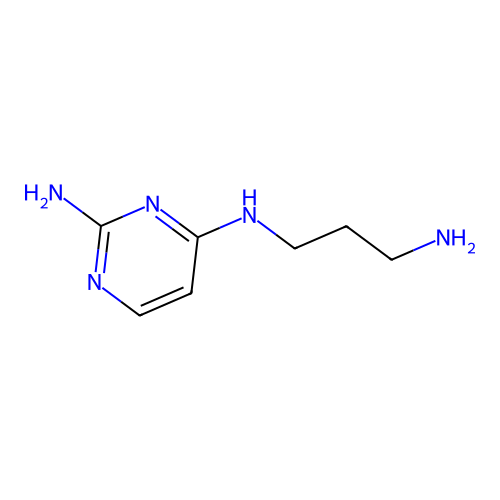 2-Amino-4-(3-aminopropylamino)pyrimidine structure