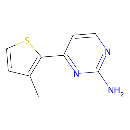 4-(3-Methylthiophen-2-yl)pyrimidin-2-amine structure