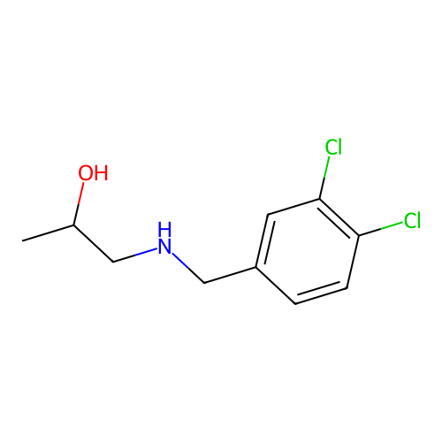 1-{[(3,4-Dichlorophenyl)methyl]amino}propan-2-ol structure