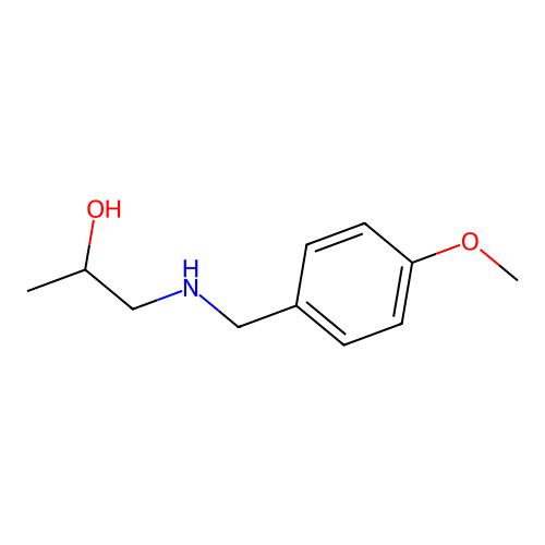1-{[(4-Methoxyphenyl)methyl]amino}propan-2-ol structure
