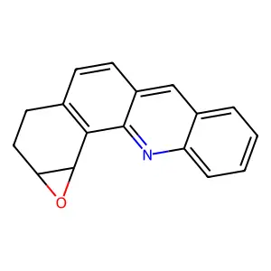 1,2-Epoxy-1,2,3,4-tetrahydrobenz(c)acridine structure