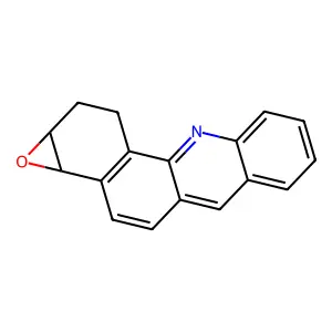 3,4-Epoxy-1,2,3,4-tetrahydrobenz(c)acridine structure