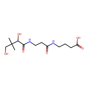 N-D-(+)-泛酰基-γ-氨基丁酸 structure