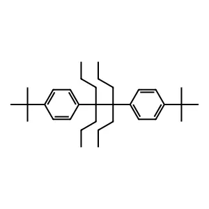 4,5-Dipropyl-4,5-bis(4-tert-butylphenyl)octane structure