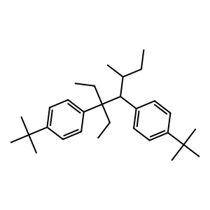 3,4-Diethyl-3,4-bis(4-tert-butylphenyl)hexane structure